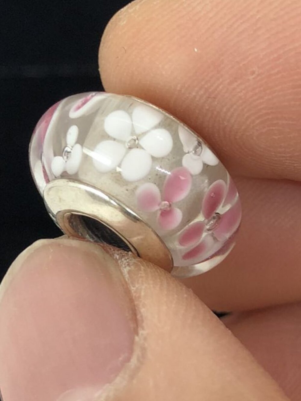 👍👍Pandora Light PINK Murano Glass Bead Charm